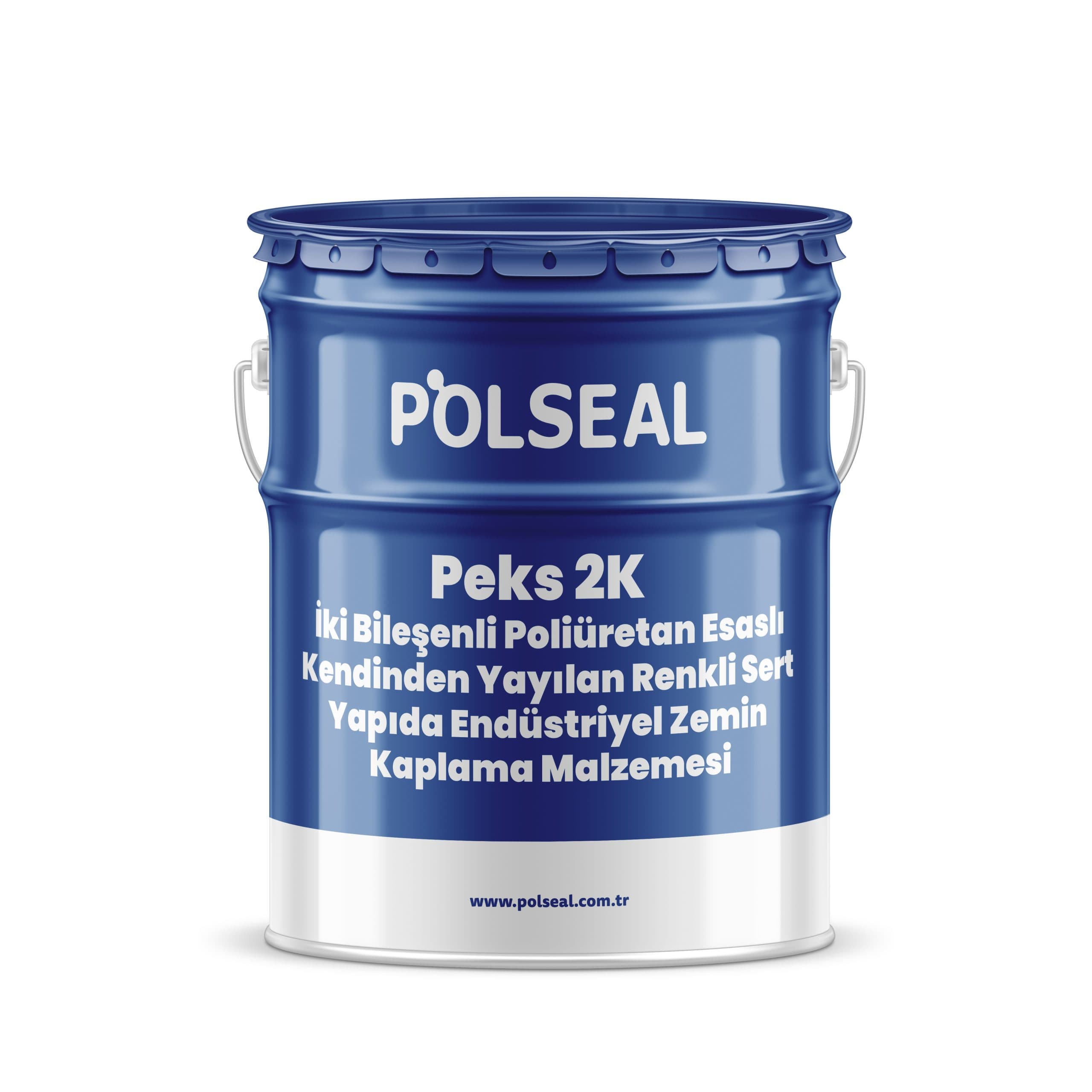 Polseal PEKS 2K İki Bileşenli Poliüretan Esaslı Kendinden Yayılan Renkli Sert Yapıda Endüstriyel Zemin Kaplama Malzemesi